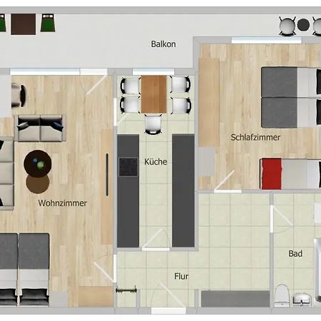 Apartamento 2 For Up To 5 People With Balcony In The South Of *